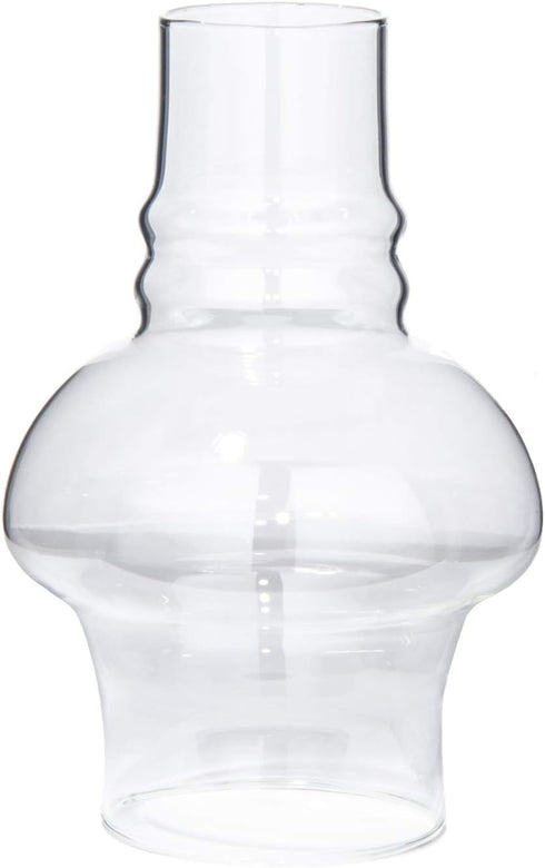B&P Lamp Glass Hooded Chimney for Oil and Kerosene Lamps, 3 by 7 Inches, Clear