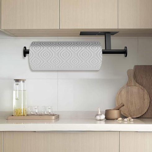 FISHCLOUD SUS304 Paper Towel Holder Wall Mount - Self Adhesive No Drill or Drilling, Stainless Steel - Kitchen