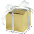 Premium Gold Mega Pack Favor Boxes, 2.25" x 2.25", 100 Pcs, Metallic Event Gift Boxes