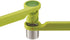 Joseph Joseph Helix Garlic Press Mincer - Ergonomic Twist-Action Hand Juicer - Stainless Steel, Green