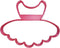 TUTU OUTLINE BALLERINA DRESS DANCE COSTUME COOKIE CUTTER, Made in USA PR2710