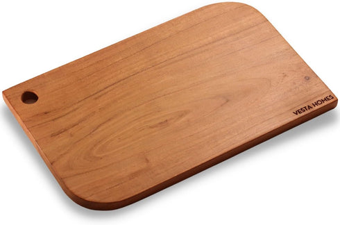 Single Block Wooden Cutting/Chopping/Serving Board, Acacia Wood, 13 x 8.5 Inch, Handcrafted in India