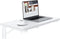 TEAMIX Wall Mounted Desk, White Folding Desk for Small Spaces with Heavy-Duty Brackets