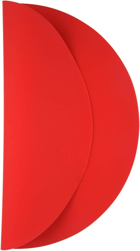 ONE250 12" Silicone Microwave Multi-Mat, Non-Stick Heat Resistant Oven Mat - 2 Pack (Red)