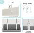 5 50lbs 10 Closet, 1pc) Tiers Over The Door Organizer Hanging - EXTRA THICK & HUGE CAPACITY, Side Mesh Pockets Over The