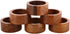 Wooden Napkin Ring for Weddings, Dinner Parties, or Everyday Use (Set of 12, Plane)
