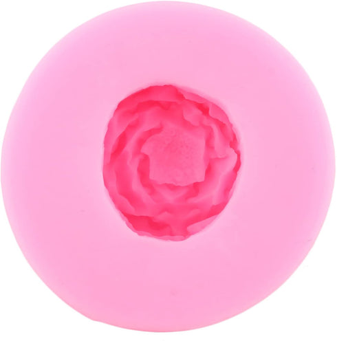 Mujiang Peony Silicone Mold Flower Candy Molds for Chocolate Sugar Craft Fondant Soap Candle Wax Cake Decorating (Set