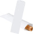 Disposable Silverware Flatware Paper Bags, 2.75 x 10 inches White Plain Churro Bag, Kitchen Cutlery Holder
