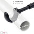 Heavy Duty Curtain Rod Brackets for Wall, 6 inch Extra Long Holder for Heavy Curtains, for 3/4 to 1 inch Rods, Set of