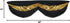 Beistle Fabric Bunting, 1-Pack, Black and Gold, 5-Feet 10-Inch