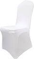 Stretch Spandex Dining Chair Cover, Slicovers for Wedding Banquet Dining Room (White)