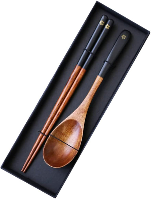 1 Set Chinese Portable Wooden Style Chopsticks, Reusable Cutlery for Party, Picnic, Dinner Tableware