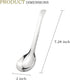 7.28 Inches Asian Soup Spoons, Stainless Steel Chinese Soup Spoon Set of 4 for Ramen Pho Dumplings