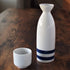 Janome Mino-Yaki Sake Set, Traditional Japanese Ware, 8 oz Bottle & 2 Cups, Tokkuri & Ochoko