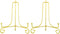 Artliving Gold Iron Easel Display Stand, 6 Inch, 2 Pack for Photos, Cookbooks, Plates, Tablets, and Art