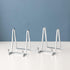 Plate Holder Easel Display Stand, 4.5 Inch Metal Stands for Display, Silver Iron Easels for Pictures