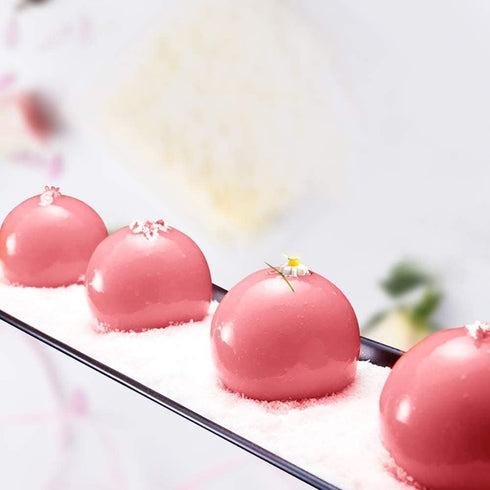 15-Cavity Sphere Design Silicone Mold for Baking Mousse Cake, Fondant, Pastry Chocolate, Jelly, Soap, and Ice Cream