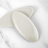 Carrotez Small Silicone Coffee Spoon Rest, 2 pcs, Flexible Almond-Shaped for Kitchen Utensil Rest (Ivory)
