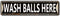 Wash Balls Here Sign, Metal Tin Wall Decor for Home Office School Man Cave, Quality Metal Street Sign 16x4 Inch