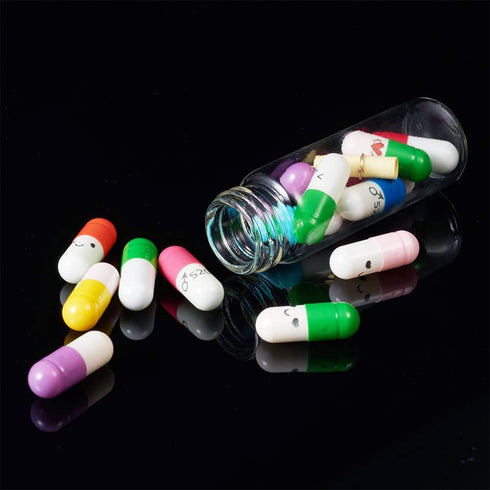 BENECREAT 20 Pack 15ml/0.5oz Glass Bottles Sample Vials with Screwed Aluminum Caps for Crafts Decorations