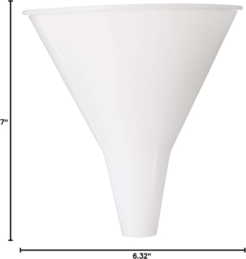 Hutzler 32-Ounce Wide Plastic Funnel, Natural