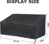 Hoypeyfiy Waterproof Oxford Fabric Patio Bench Cover - Black, Fits Standard Benches