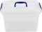 Wekioger Versatile Storage Organizer Plastic Bins with Lid, 12 Quart Latching Box, Set of 1