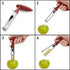 2 PACK - Apple Corer Lever Tool by BRIGHT KITCHEN, Stainless Steel Pear Seed Remover, Cherry Red Grip