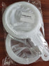 Kitchen Ultra-Fine Nylon Mesh Strainer, Plastic Sieve Filter Spoon Set of 3 for Soy Milk Coffee Yogurt Juice
