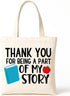 Teacher Canvas Tote Bag, Appreciation Gifts Reusable Grocery Bag for Teacher Friends