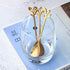 2 Pack Stainless Steel Leaf Coffee Spoon - 4.7 inch Dessert Spoons for Stirring, Mixing & Ice Cream