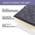 LuxUrux U-Shaped Bath Mat, Contoured Rug for Around Toilet, Super Absorbent Shaggy Bath Rug