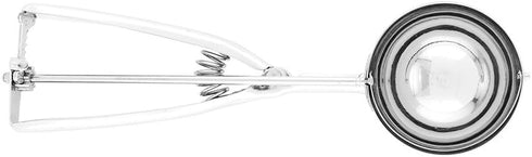 Restaurantware Met Lux 3 Ounce Gelato Scoop - Ambidextrous Ice Cream Scoop with Built-In Blade, Stainless Steel