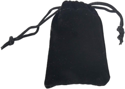 Teensery 25 Pcs Velvet Cloth Drawstring Bags - Jewelry Pouches for Gift Packaging, 2 x 2.75 Inch (Black)