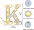 MUMUXI Marquee Light Up Letters - Large Light Up Numbers, Battery Powered, for Wedding, Birthday, Party, Christmas (K)