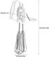 Egg Whisk, Manual Stainless Steel Hand Mixer with Double Wheel Design and Rotation Handle, White