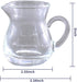 DGQ 4oz Classic Glass Creamer Pitcher with Handle, Pack of 2 Mini Milk Pourer for Coffee Tea Serving