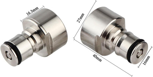 FERRODAY Ball Lock Keg Coupler Adapters for Sankey to Ball Lock Conversion Kit, Stainless Steel, Fits A D S G Type Keg