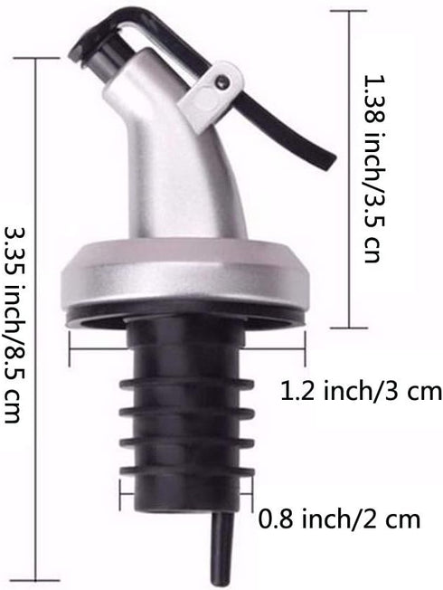 Woonsoon 20 Pcs Leak-proof Capwine Cap Olive Oil Dispenser Bottle Designed for Oil,Olive Oil Pour Spout Vinegar
