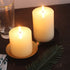 Decorative Iron Plate Candle Holder - Pedestal Stand for Taper Candles, Pillar Holder for Wedding Decor