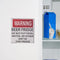 Warning Beer Fridge Magnet, Funny Sign Magnet Stickers, DO NOT Put Food or Water in This Fridge