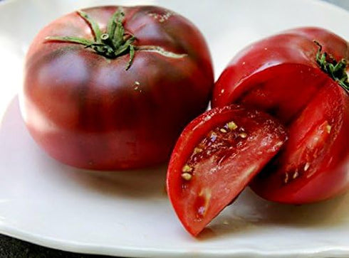 Harley Seeds 30 Giant Black Krim Tomato Seeds, Heirloom Non-GMO, Low Acid, Indeterminate, Open-Pollinated, Sweet, Super