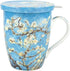 McIntosh Mugs Van Gogh Almond Blossom Fine Bone China Tea Mug with Lid and Infuser (15 oz)