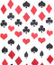 MOWO Casino Paper Garland Hanging Decoration, Las Vegas Theme, 3'' Diameter, 10-feet (Black, Red, 2pc)