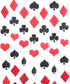 MOWO Casino Paper Garland Hanging Decoration, Las Vegas Theme, 3'' Diameter, 10-feet (Black, Red, 2pc)