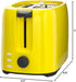 iSiLER 2 Slice Toaster, 1.3 Inch Wide Slot with 7 Shade Settings, Compact Bread Toaster with Removable Crumb Tray