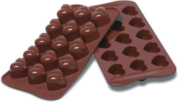 Silikomart Silicone Easy Chocolate Mold, Hearts