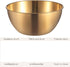 Stainless Steel Salad Bowls Set of 2 Mixing Bowls with Measurement Markings, 3.17 Quart Gold Serving Bowls