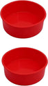 2pcs 6 Inch Silicone Cake Pan for Baking, Non-Stick Round Molds for Cheesecake, Chocolate Cake, Brownie