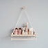 Macrame Wall Hanging Shelf, Hanging Shelves with Wooden Beads, Floating Shelf for Bedroom, Living Room, Corridor